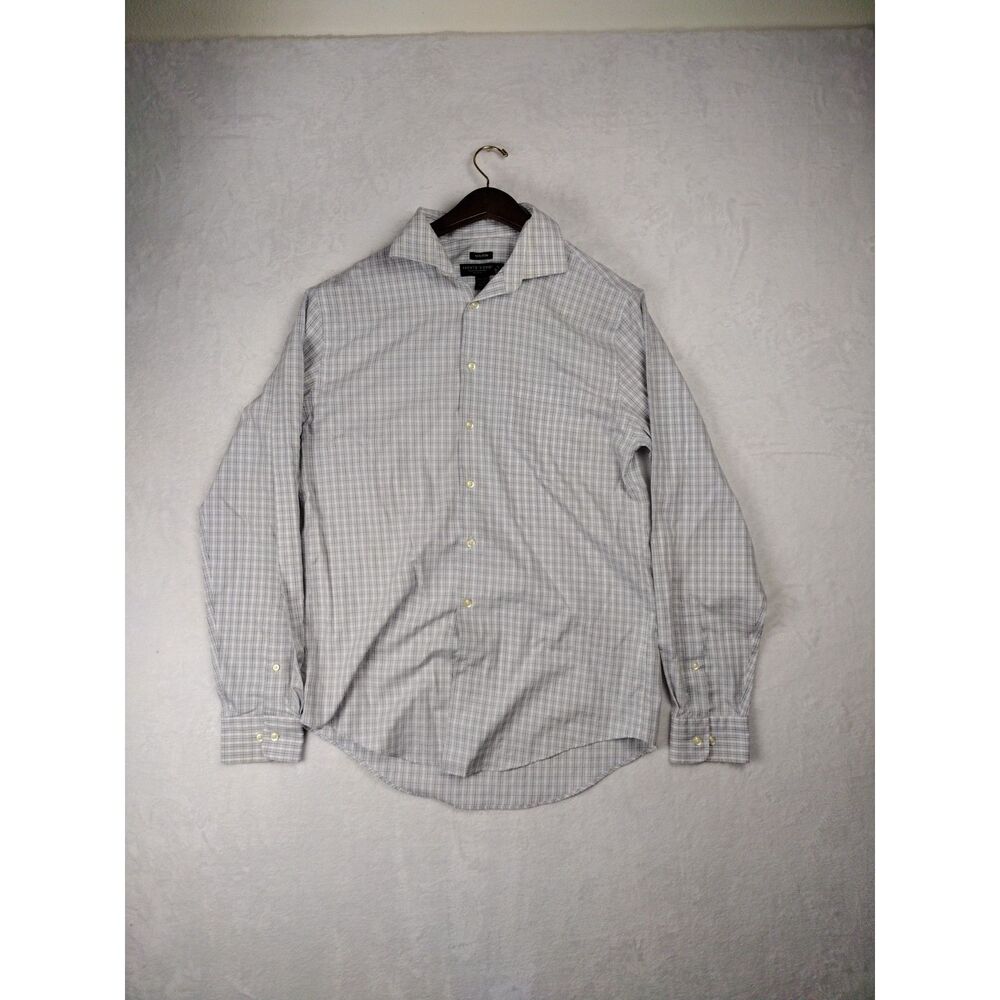 Pronto Uomo Dress Shirt Mens 16 36/37 Tall Button‎ Up Non Iron Classic Fit